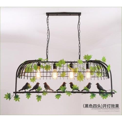 American bird cage pendant lamp Bedroom cafe restaurant living room pendant lights bar corridor modern light fixture WJ429
