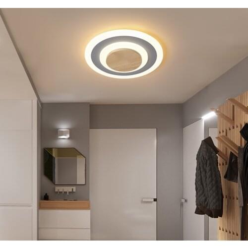 Nordic Wood Round Ceiling Light 12W LED Wire Hanging Lamps Khelse Bedroom Kitchen Spot Lamp Bar Clothing Stores Aisle Light