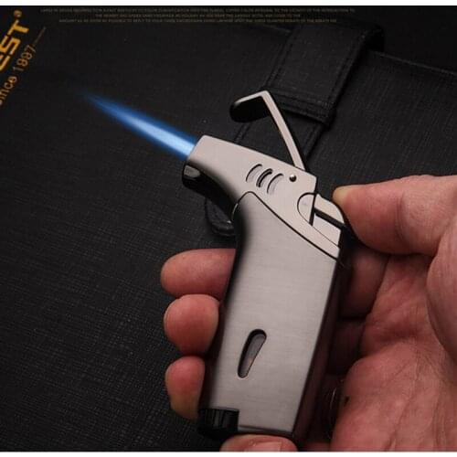 Outdoor Elbow Lighter Torch Turbo Cigar Lighter Jet Butane Gas Cigarette Spray Gun Windproof Metal Pipe Lighter Gadgets For Man