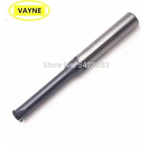 VAYNE CNC machine Solid Carbide Thread Milling Cutter Pith0.25 0.3 0.35 0.4 0.5 Single Teeth Flute thread P0.7 0.8 1.0 1.25 1.5