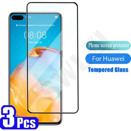 3-5Pcs protective film for Huawei P40 lite E P30 P smart Z S 2021 2020 plus 2019 P20 pro tempered glass phone screen protector
