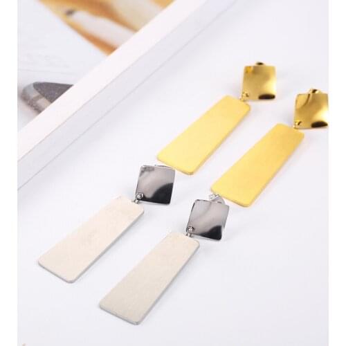 OUFEI Stainless Steel Earrings For Woman Jewelry Vogue 2019 Drop Women Jewelry Accessories Bohemian Mass Effect Long Earrings