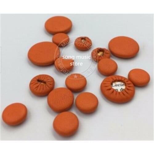2 Sets Clarinet Pads Leather Great Material 2 Color Orange+Brown