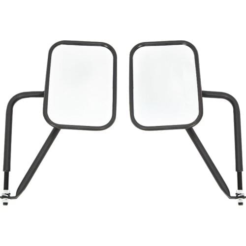 2-Pack Rectangular Adventure Door Hinge Mirrors Square Mirror Side View Shake-Proof Door Off-Road Rearview Off Mirror For Jeep