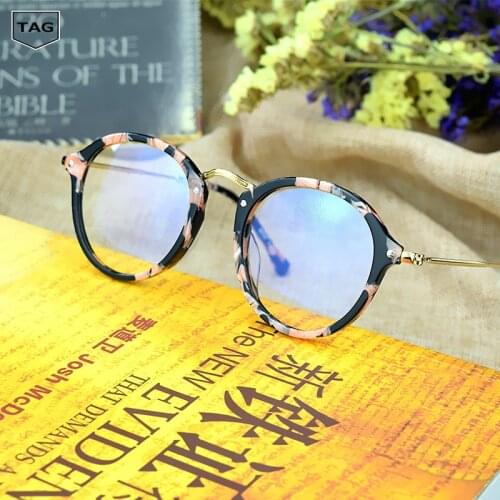2019 Vintage optical glasses metal nerd brand Myopia reading Glasses Frame Men / Women Retro Eyeglasses frame oculos de grau