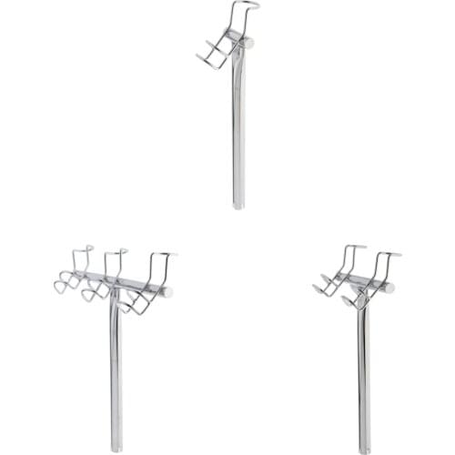 3 Way 316 Stainless Boat Fishing Rod Holder Adjustable Yacht Hardware PORT 51.5cm Fishing Tools