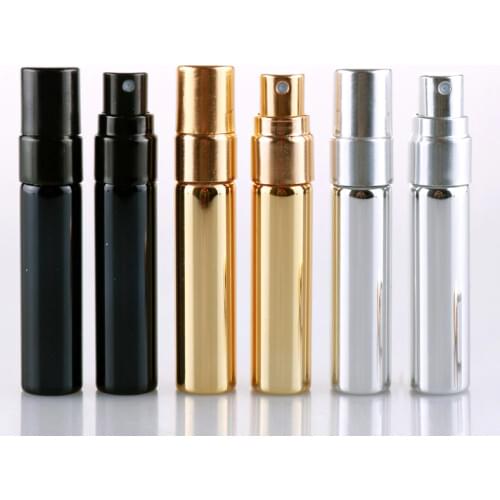 5ML Portable Aluminum Spray Bottle Glass Spray Bottle Empty Refillable Perfume Bottle Cosmetics Packing Bottles WB2783