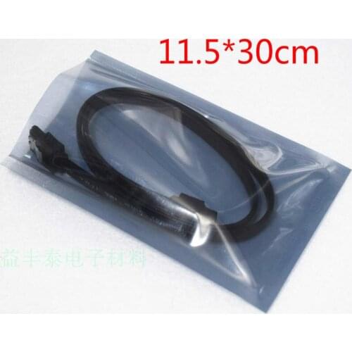 Wholesale 400Pcs/Lot 11.5*30cm Open Top Antistatic Storage Bags ESD Anti-static Pack Pouches Anti Static Shielding Plastic Bag