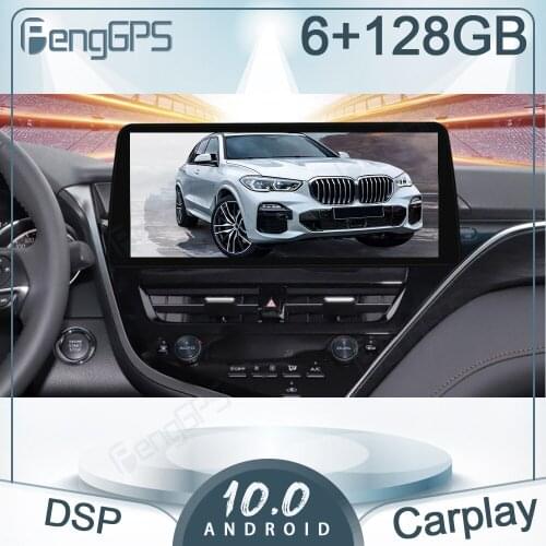 12.3“ Autoradio 6+128G Android 10.0 For Toyota Camry 2021+ Car GPS Navigation Multimedia Player Head Unit Carplay Bluetooth