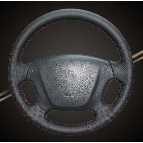 Car Braid On The Steering Wheel Cover for Kia Carens 2007-2011 Rondo 2007-2010 Hyundai Entourage 2007-2008 Auto Braiding Styling