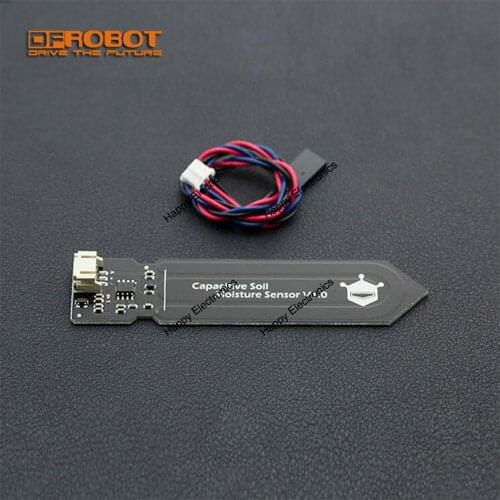 DFRobot Capacitive Analog Soil Moisture Sensor, 3.3~5.5V Corrosion Resistant with Gravity 3-Pin interface for arduino