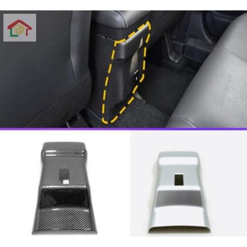 For Mitsubishi ASX 2019 2020 ABS Rear Seat Air Conditioning Outlet Vent Cover Trim Sticker Decoration Car Styling Accessories