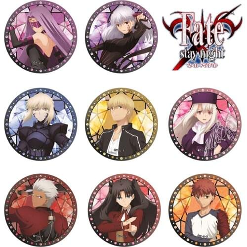 Fate Stay Night anime badges 58 mm Gelgamensh Shirou Metal Brooch