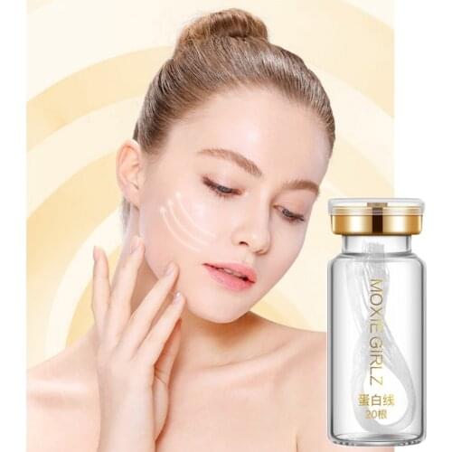 Hydrolyzed Collagen Face Serum Golden Protein Thread Anti-Wrinkle Firming Fine Lines Anti-Aging Whitening Dry Skin Care