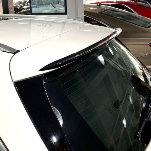 Gloss Black Maxton Style Carbon Fiber Style Rear Roof Spoiler For Wagon S205 2015-2020