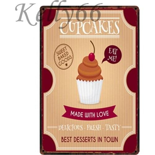 [ Kelly66 ] Cupcake Wall Poster Art Morden Painting 20*30 CM Size y-1509