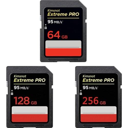 Kimsnot 633x Professional Memory card SDXC Card 64GB 128GB 256GB SD Card Class10 32GB 16GB SDHC Card high speed 95mb/s UHS-I
