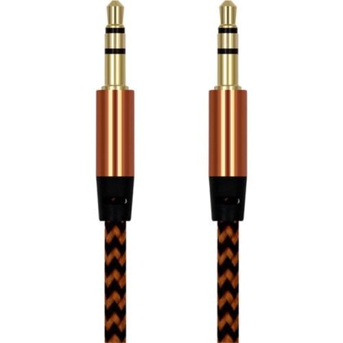HOT!! Quality 3.5mm Audio Cable Male To Male Jack Cord Stereo Audio Aux Cable Gold-Plated Auxiliary Audio For PC Car Speaker