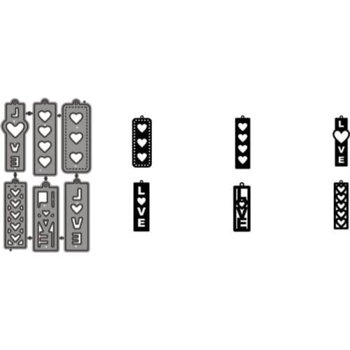 Metal Cutting Dies Note Card Stencils For DIY Scrapbooking Decorative Embossing Handcraft Cutting Template