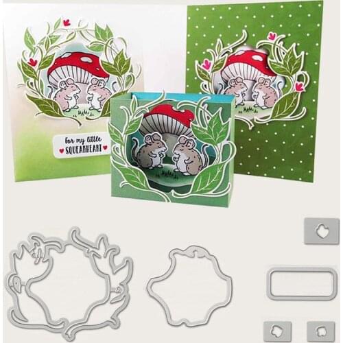 Mushroom Metal Cutting Dies and Stamp for Craft Dies Stencil Template Scrapbooking Embossing Knife Mould Punch Making Cards Dies