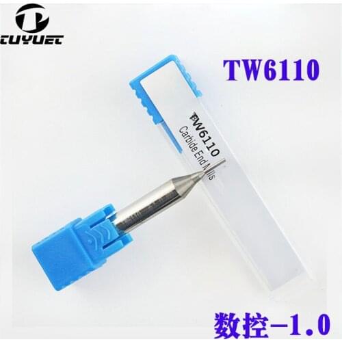 Multi-function Carbide End Mill 1.0MM A7 A9 X007 Tungsten Milling Cutter numerical Control key machine drill TW6110