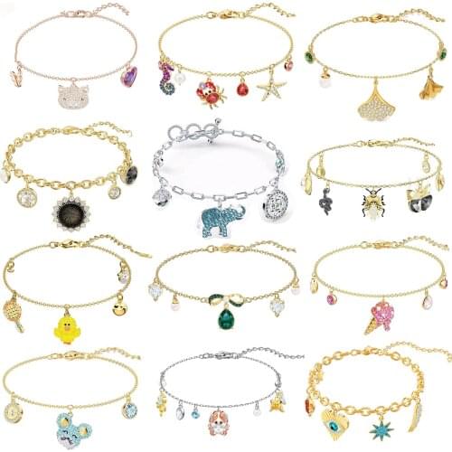 Fashion SWA Trendy Tropical Flowers. Elegant Cuffs. The Elegant And Romantic Jewelry Gift for Lady Elephant Bracelet wholesale