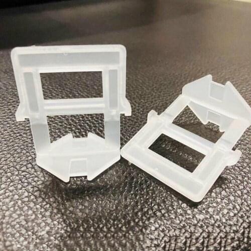 500/1000Pcs Clip Tile Leveling System Kit Floor Wall 1mm/2mm Spacer Tiling Tool Spacers Flooring Suit Household Floor Tile Kits