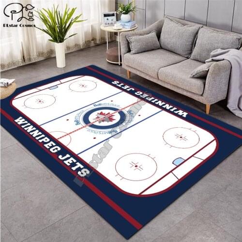 Ice hockey carpet Anti-Skid Area Floor Mat 3D Rug Non-slip Mat Dining Room Living Room Soft Bedroom Mat Carpet style-06