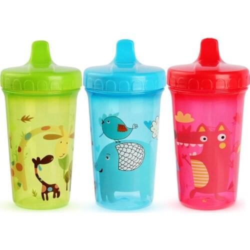New 300ml Baby Feeding Bottle Infant Leak Proof Cup Training Drinking Cup with Handle