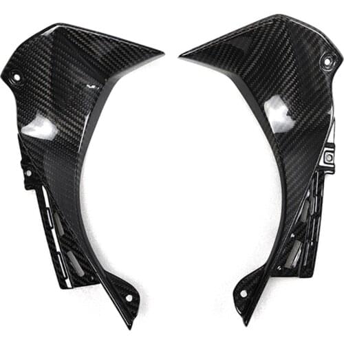 Motorcycle 3K Carbon Fiber Front Fairing Front Upper Side Fairing Cowl Panlel for Kawasaki ZX-6R ZX 6R 2019 2020