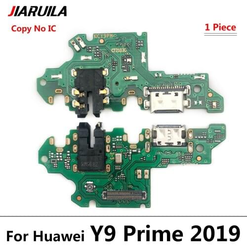 USB Charging Port Board Flex Cable Connector Parts For Huawei Y9 Prime 2019 Microphone Module