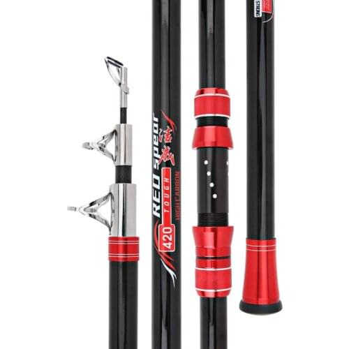 2.1M -4.5M Spinning Rod Carbon Fiber Telescopic Fishing Sticks Anchor Wedkarstwo Olta Peche En Mer Distant Throwing Pole Pesca