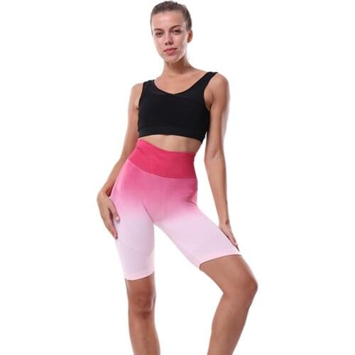 Women Sport Shorts Yoga Clothing Gym High Waist Push Up for Ladies Shorts Leggings Fitness Hip Lift Tight Sportswear