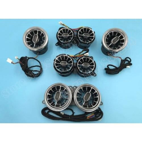 For Mercede-Benz S-Class W222 LED Lamp Air Vent Turbine Rotating Tweeter illuminated Ambient Light Dashboard AC Condition