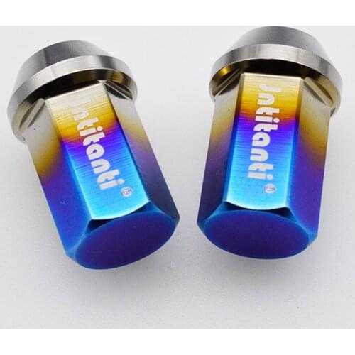 Gr5 Titanium lug nut M12/M14x1.25/1.5x35mm with close end