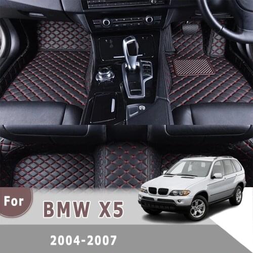 RHD Custom Car Floor Mats For BMW X5 2007 2006 2005 2004 Auto Styling Interiors Accessories Car Protect Waterproof Decor Rugs