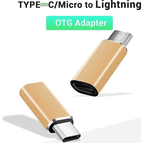 YOSAM 6pcs Type c to Lightning Adapter ,Mirco to Lightning Adapter Charging Cable Converter for Xiaomi Huawei OTG Adapter