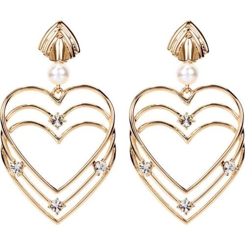 Earrings for Women Banquet Couple Wedding Earrings Multilayer Love Earrings Fashion Charm Jewelry Give Girlfriend Birthday Gift