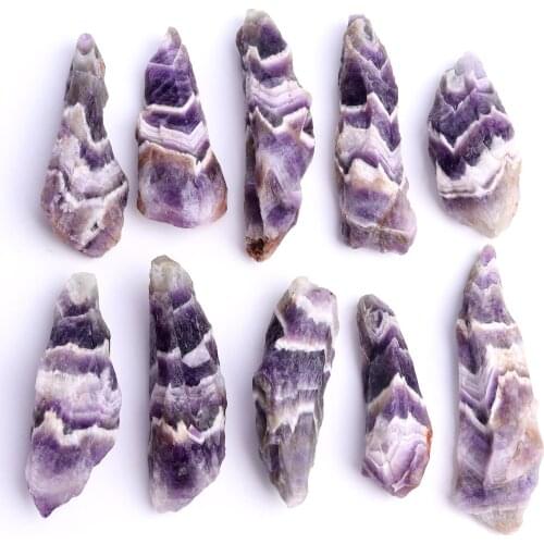 1PC Natural Crystal Raw Dream Amethyst Magic Wand Reiki Purple Healing Stones Mineral Home Decoration Collect Souvenir Gift