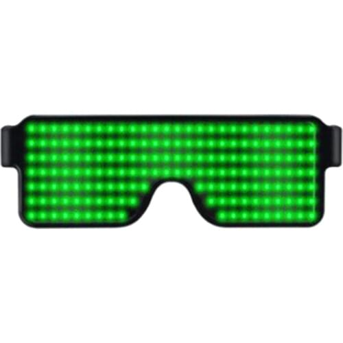1 Pcs LED Glasses Light up Flashing Sunglasses Eyewear Nightclub Party 8 Patterns C66