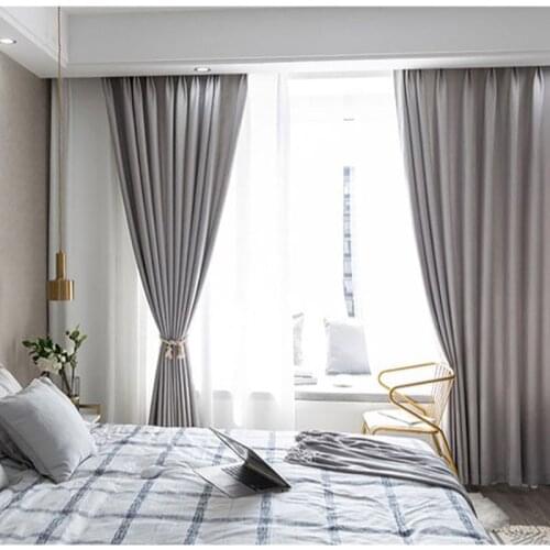 2021 Blackout Curtains For Living Room Para Salon Cortinas Rideau Nordic Modern Minimalist Thickened Curtains Of Pure linen
