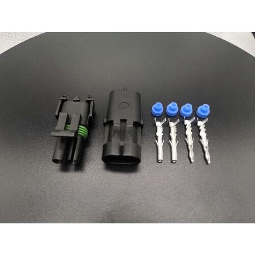 3021Y-2.5 5 sets of 2 pin 2.5 waterproof car male/female connector connector plug socket, suitable for cars, motorcycles, skateb