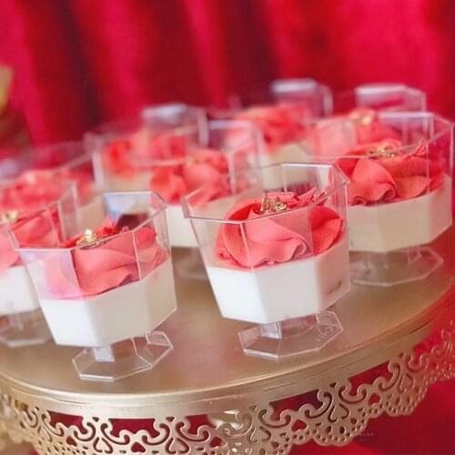 Promotion - Party Wedding Festival Suppliers, Tableware Dessert Cup,70*65mm/125ml Disposable Plastic 10/Pack