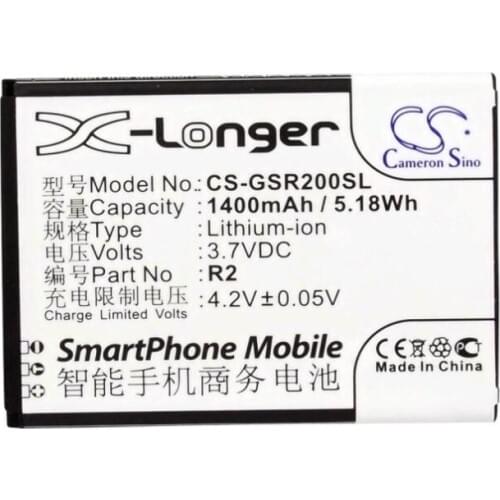 Cameron Sino 1400mAh battery for GIGABYTE Gsmart Roma R2 Mobile, SmartPhone Battery