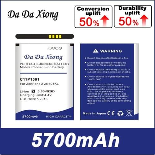 Da Da Xiong 5700mAh C11P1501 Battery for ASUS ZenFone 2 Laser Selfie ZE601KL ZE550KL ZD551K
