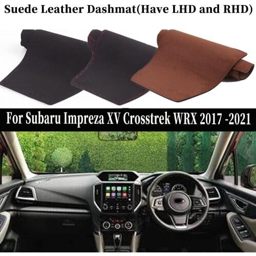 Accessories Car-styling Suede Leather Dashmat Dashboard Cover Dash Carpet Subaru Impreza XV Crosstrek WRX 2017 2018 2019 2021
