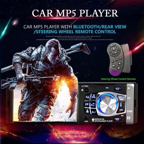 Bluetooth Autoradio Auto Audio MP5 Player 4.1 Inch Car Radio FM 1 Din Radio Player Steering Wheel Control
