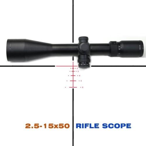 Free shipping SKWoptics 2.5-15x50SFIR-AH Side Focus 30mm rifle scope Long Range .308 .338 Illuminated Hunting Tactics reticle