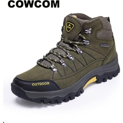 COWCOM Outdoor Climbing Boots 2020 Autumn Waterproof Lightweight Leisure Tourist Shoes Climbing Desert Shoes WCS-6025