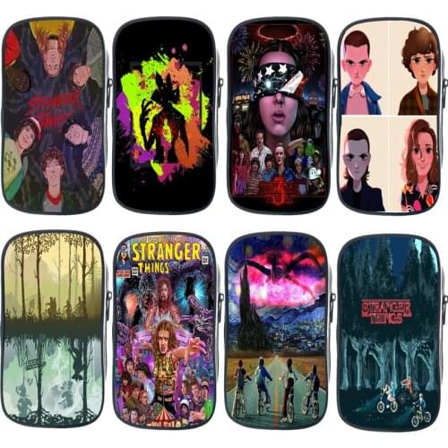 Cool Stranger Things Pen Bag Cartoon Kids Pencil Case High Quality Stationery Bag Students Pencil Box Anime Pencil Holder Gift